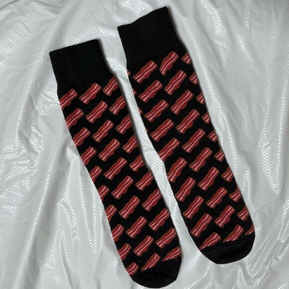 Yo Sox Bacon Crew Socks size Large - Picture 5 of 5